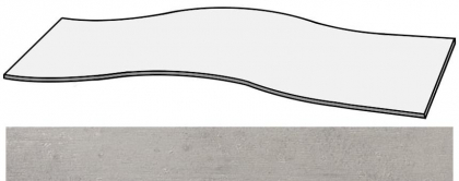 Apavisa Beton Grey Natural Curve 22.22x88.6
