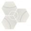 Apavisa Intuition White Wave Hexagon 29x25