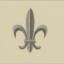 Original Style Artworks Brilliant White Fleur De Lis Border Platinum 2.5x15.2