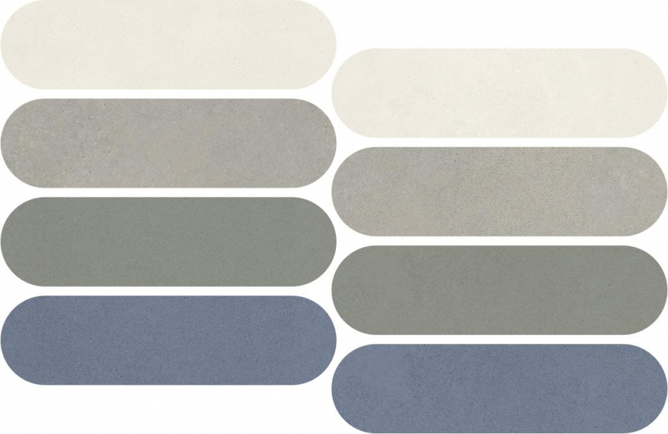 Impronta Italgraniti Nuances Mosaico Ovale Mix Freddo 2 Strideup 19.5x37