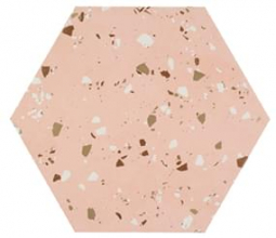 Apavisa South Pink Natural Hexagon 25x29