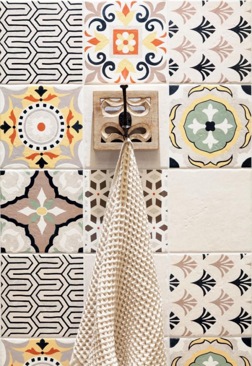 Arte Prowansja Ivory Patchwork Str 20x20