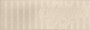 Absolut Keramika Chocolate Decor Crema Creme 10x30