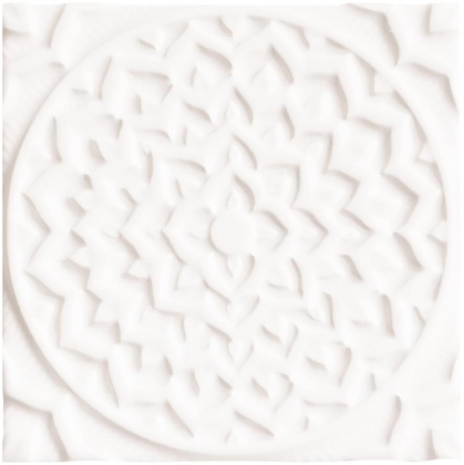 Adex Earth Relieve Mandala Cosmos Navajo White 15x15