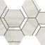 Impronta Italgraniti Lux Experience Helsinki White Mosaico Esagona Decoro Mix 20x34
