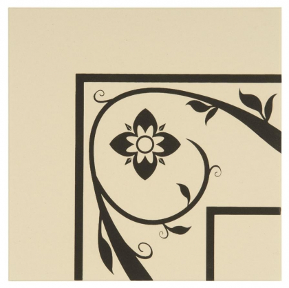 Original Style Odyssey Saxon Corner Black On White 15.1x15.1