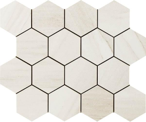 Impronta Italgraniti Lux Experience Helsinki White Mosaico Esagona Fade 26x30