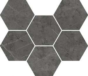 Italon Charme Evo Antracite Mosaico Hexagon 25x29