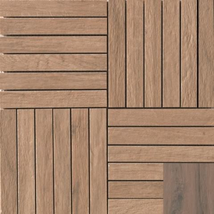 Casalgrande Padana Tavolato Quadrotte Marrone Medio 30x30