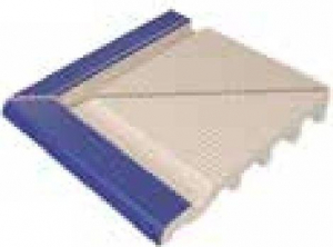 VitrA Pool Ral 5002 Cobalt Blue Edge With Finger Grip External Corner Slope Matt 25x25