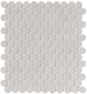 Fap Milano And Wall Bianco Round Mosaic Ø 2 29.5x32.5