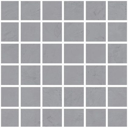 La Fabbrica Resine Mosaico Grigio Rett Su Rete 30x30