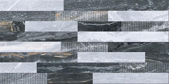 VitrA Bergamo 3D Микс Декор Холодная Гамма ЛПР 30x60