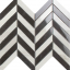 Impronta Italgraniti Lux Experience Helsinki White/Pietra Grey Mosaico Chevron Lap 26x30