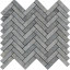 La Fabbrica Jungle Stone Spina Di Pesce Silver 30x33.5