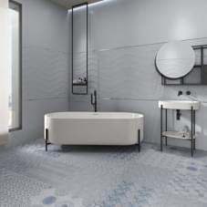 Aparici Tex Grey Hexagon Natural 25x29