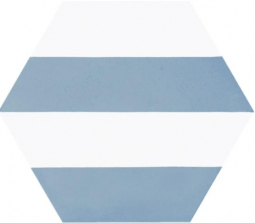 Diffusion Hexagon Orientation Capri Blue 22x25