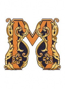 Versace Alphabet Lettera Bianca M 14.5x19.4