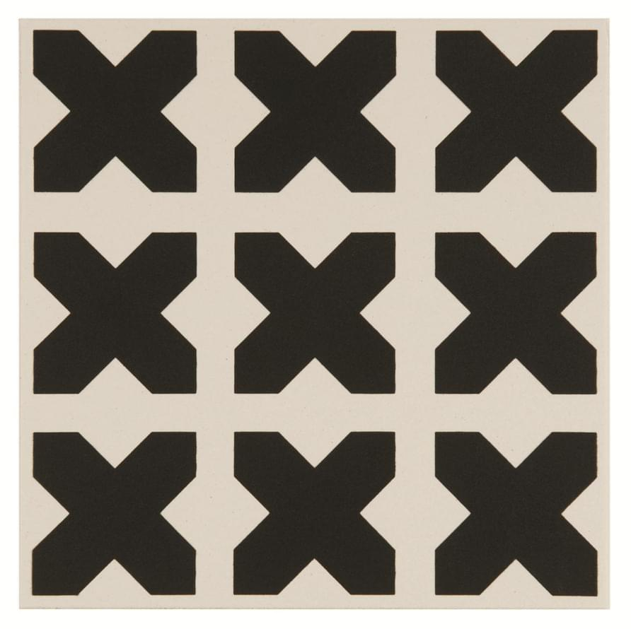 Original Style Odyssey Babylonian Black On Dover White 15.1x15.1