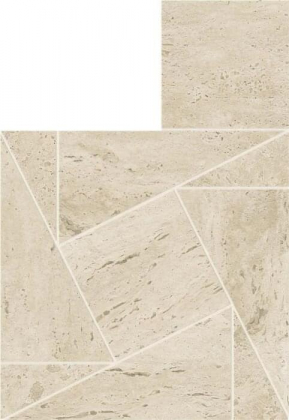 Atlas Concorde Marvel Travertine Pearl Mosaico Tessellation 22x26