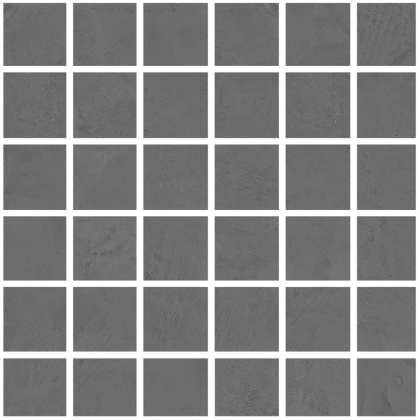 La Fabbrica Resine Mosaico Nero Sat Rett Su Rete 30x30