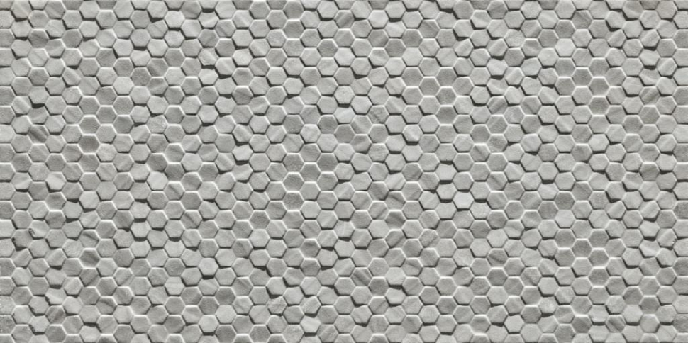 Piemme Ceramiche Geostone Geo Esagonetta Grigio Ret 30x60