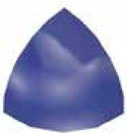 VitrA Pool Ral 2307015 Blue Up Out External Corner Glossy 8x8