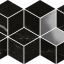 Panaria Eternity Mosaico Kubic Marquina Black Lux Rect 17x29.2