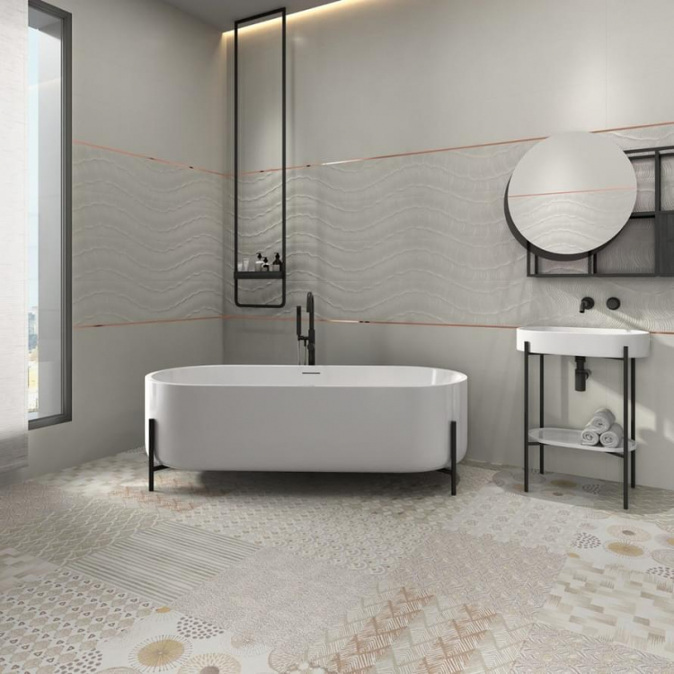 Aparici Tex Grey Natural 59.55x59.55