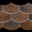 Apavisa Nanocorten Copper Lappato Mosaico Flake 14.73x44.63