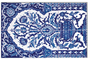 Diffusion Doremail Fresques Bouquet Bleu Set 6 Psc 40x60