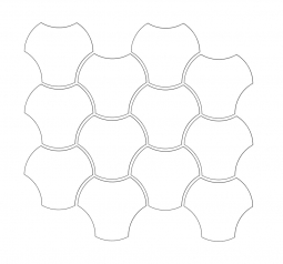 Tubadzin Cielo E Terra Mozaika Bianco Up Down 1 Mat 29.8x34.3