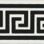 Original Style Artworks Brilliant White Greek Key Jet Black 4x15.2
