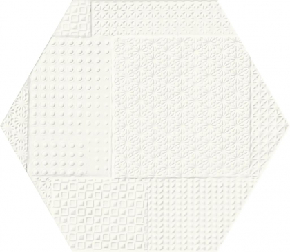 Emil Ceramica Sixty Esagona Timbro Talco Silktech 21x18.2
