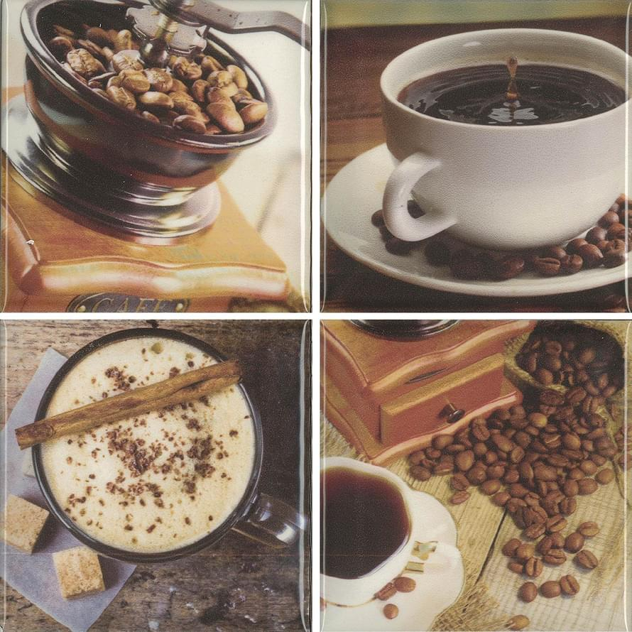 Absolut Keramika Monocolor Biselado Decor Set Brasil S/4 A 10x10