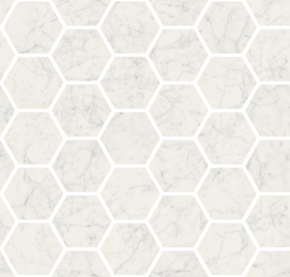 Fioranese Marmorea Bianco Gioia Mosaic Esagoni Levigato Rettificato 30x30