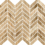 Ricchetti Blendwood Beige Mosaico Chevron Nat Ret 35x37