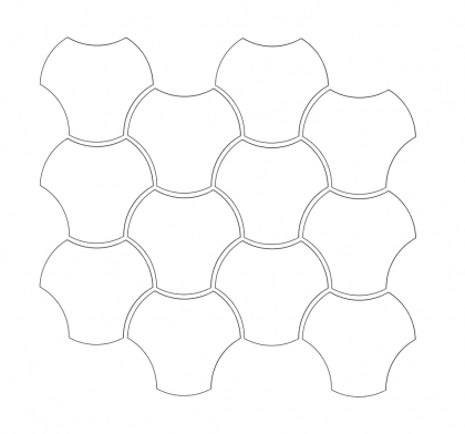 Tubadzin Cielo E Terra Mozaika Grafite Up Down 1 Mat 10 mm 29.8x34.3