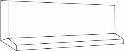 Casa Dolce Casa Stones And More 2.0 Burl White Matte Cove Base 15x40