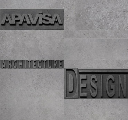 Apavisa Anarchy Grey Natural Mosaico Letters 29.75x29.75