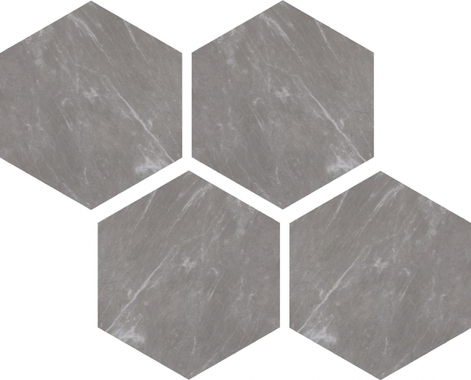 Casalgrande Padana Marmoker Esagoni Bardiglio Imperiale Lucido 21.5x25