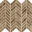 Ricchetti Blendwood Brown Mosaico Chevron Nat Ret 35x37