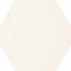 Tubadzin Mild Garden White Hex 19.2x22.1