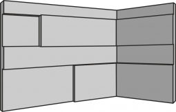 Rondine Gioia 3D White Angolo Interno 20x10x15 10x20