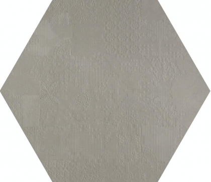 Mutina Dechirer Esagono Decor Grigio 60x60