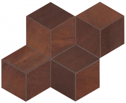 Atlas Concorde Blaze Corten Mosaico Esagono Matt 30x35