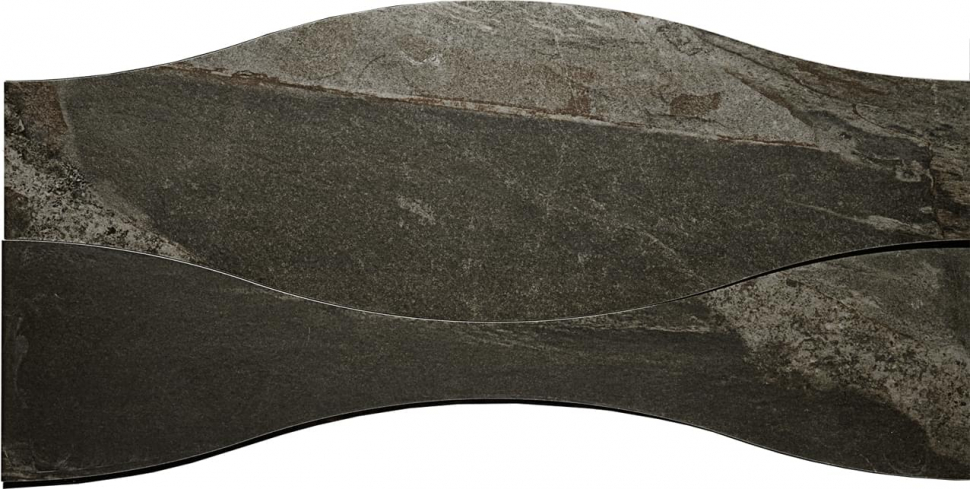 Apavisa Materia Black Natural Ramp Onda 18.14x89.46