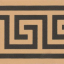 Original Style Victorian Floor Tiles Greek Key Border Black On Buff 5.3x15.1