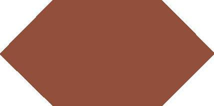 Original Style Victorian Floor Tiles Red Hexagon 7.4x15.1