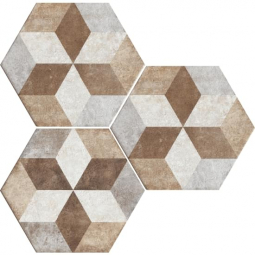 Fioranese Heritage Deco Exagona Texture 4 34.5x40